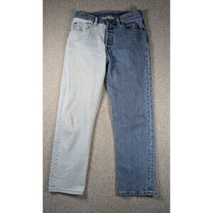 Levi's 501 Jeans Women's 27x26 Blue Original Two-Tone High Rise Cropped
